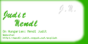 judit mendl business card